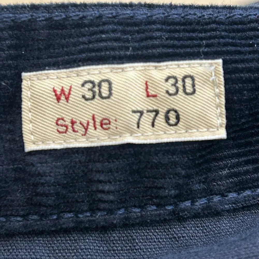 J.Crew 770 Slim-fit corduroy pants Dark blue Size men’s 30 x 30 NWOT